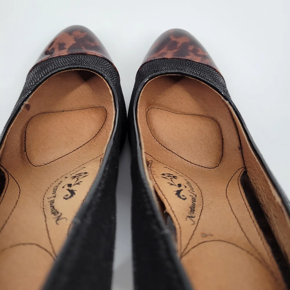 Sofft Leather Animal Print Heels 8.5